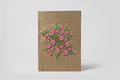 Handmade Embroidered Floral Journal | The Bouquet | Natural Hessian